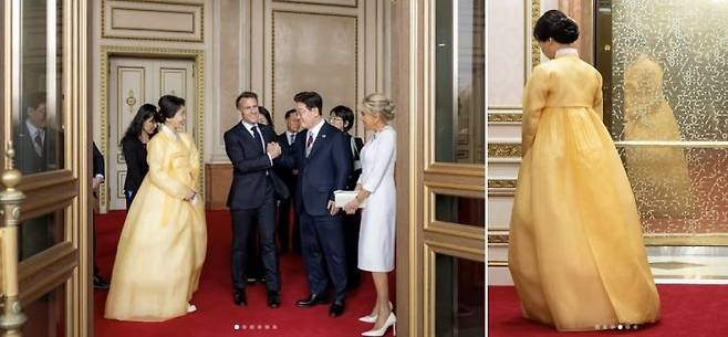 프랑스 대통령실 사진작가 알렉산드라 르봉이 지난 6일 자신의 인스타그램에 방한 일정 중 촬영한 사진들을 올렸다. 알렉산드라 르봉 인스타그램 캡처