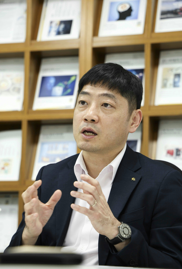 김상훈 KB증권 WM투자상품본부장이 8일 디지털타임스와 인터뷰를 진행하고 있다. [KB증권 제공]