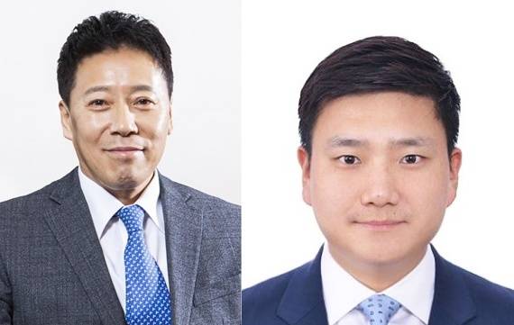 김문석 SBI저축은행 대표와 손대희 웰컴저축은행 대표 .[각 사 제공]