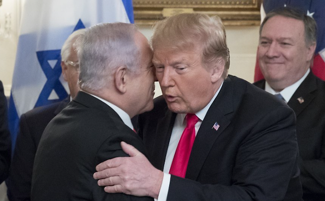 트럼프 대통령과 네타냐후 총리. 사진=EPA=연합뉴스