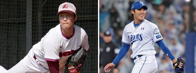 (왼쪽부터) 키움 안우진. 삼성 원태인