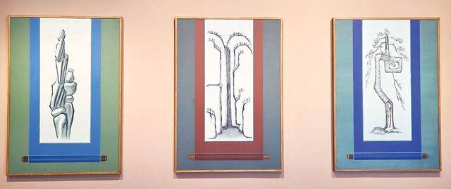 박찬경 작가의 '족자' 연작. 캔버스에 유채, 각 117×80㎝, 2026. 정학교·정선의 조선시대 회화에서 영감을 받았다. 국제갤러리 제공