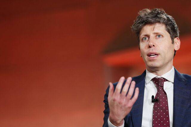 샘 올트먼 오픈AI 최고경영자(CEO)가 지난달 미국 워싱턴DC에서 열린 블랙록 주최 인프라 투자 행사에 참석해 연설하고 있다. AFP연합뉴스