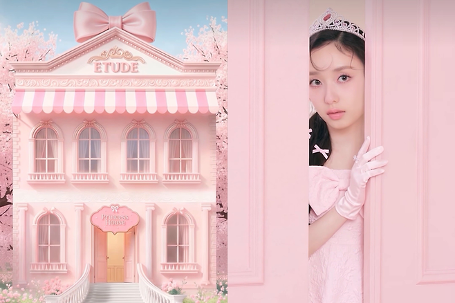 아모레퍼시픽이 운영하는 에뛰드는 최근 ‘핑크나라 뛰드공주’ 컬렉션을 출시했다. [에뛰드 인스타그램 캡처]