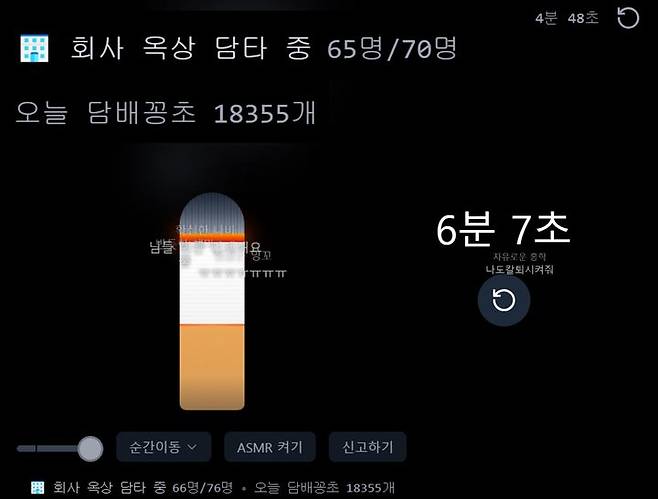 [서울=뉴시스] 최근 비흡연자를 위한 온라인 담타(담배타임) 사이트가 등장해 누리꾼들 사이에서 이목을 끌고 있다. (사진=온라인 담타 화면 갈무리) *재판매 및 DB 금지