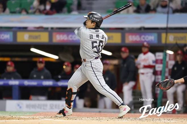 [서울=뉴시스] 프로야구 한화 이글스의 강백호. (사진 = 한화 이글스 제공) *재판매 및 DB 금지