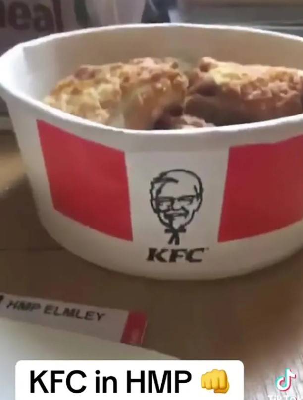 영국의 한 교도소 수감자가 감옥에 몰래 반입했다며 올린 영상 [출처=틱톡]