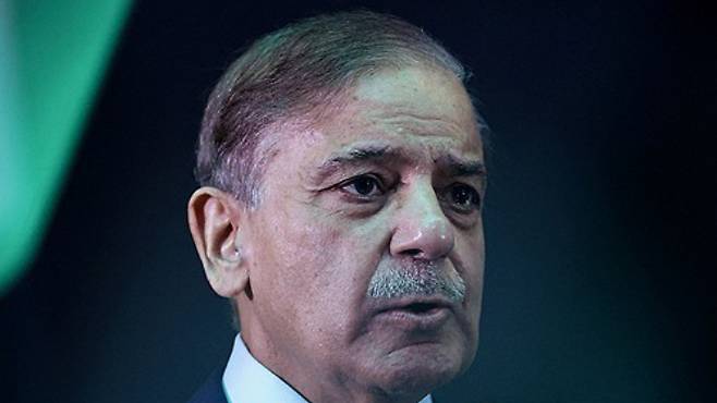 파키스탄의 셰바즈 샤리프 총리. 연합뉴스
