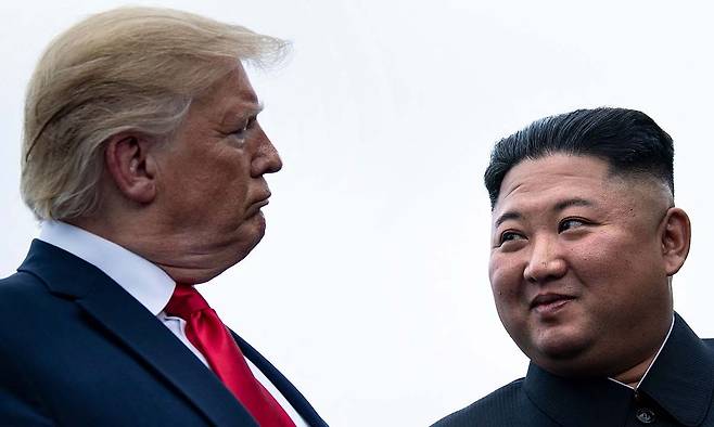 도널드 트럼프 미국 대통령과 김정은 북한 국무위원장. AFP연합뉴스