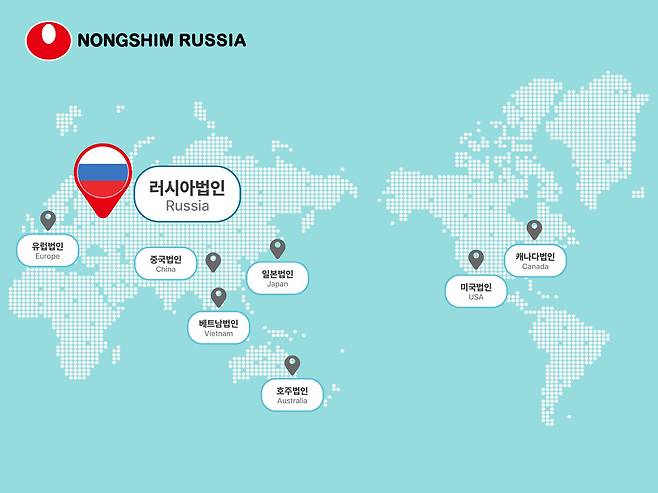 러시아 모스크바에 현지 판매법인 '농심 러시아(Nongshim Rus LLC)' ⓒ농심제공