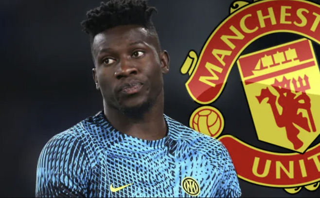 맨체스터 유나이티드 소속 안드레 오나나. 더선