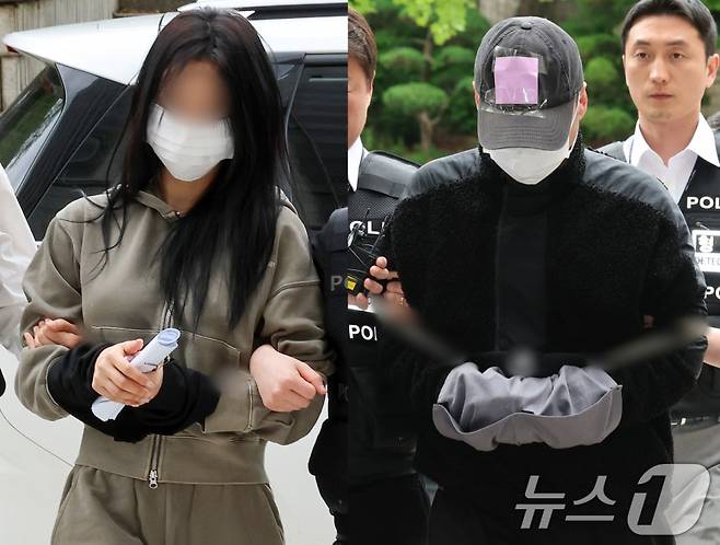 손흥민을 상대로 돈을 받아내려해 공갈 혐의로 기소된 양 모(왼쪽) 씨와 용 모 씨/사진=뉴스1