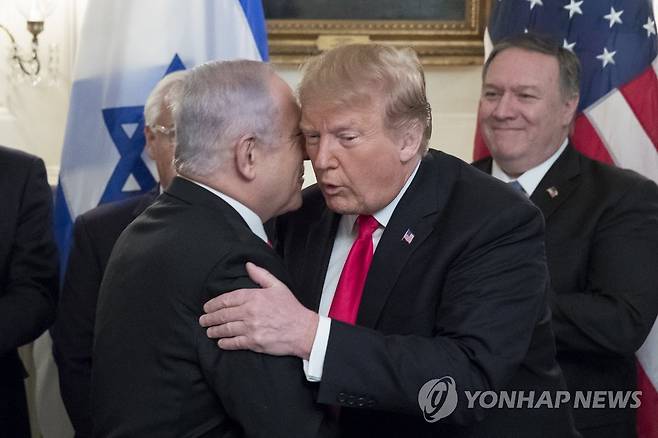 트럼프 대통령과 네타냐후 총리 [EPA 연합뉴스 자료사진. 재판매 및 DB 금지]