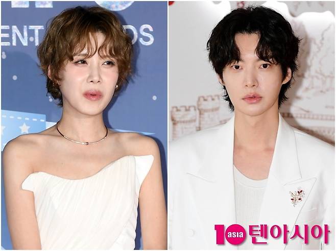 장도연과 안재현이 각자 공식 석상에 참석해 포즈를 취하고 있다./사진=텐아시아DB