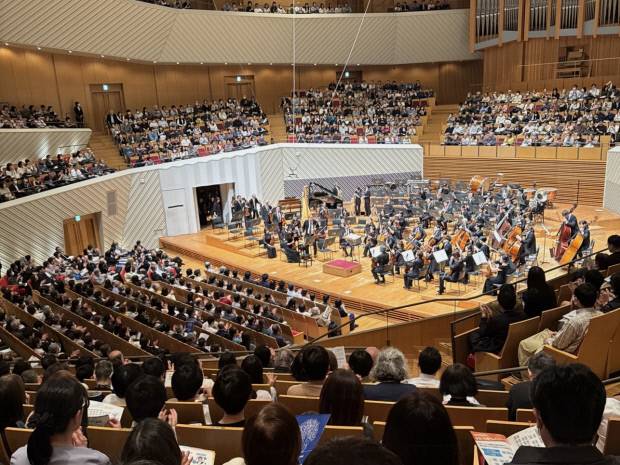 일본 가와사키에서 지난달 30일 열린 APRO 총회 개막식에서 기념 공연이 열리고 있다.<광주예술의전당 제공>