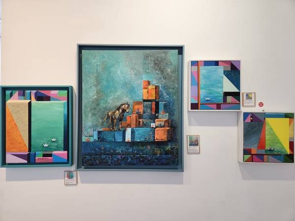 안옥희 작 '중첩된 시간'. /류민기 기자