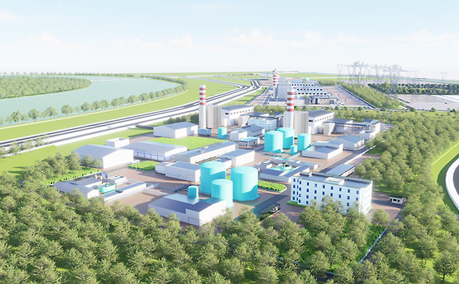 2025년 9월 착공식을 열었던 빈그룹의 하이퐁 LNG 발전소 조감도. 베트남 최대 규모의 LNG 발전소를 건설한다는 계획이었지만, 빈그룹은 이 계획을 취소하고 재생에너지 발전단지를 건설하기로 방향을 틀었다. 빈그룹 제공