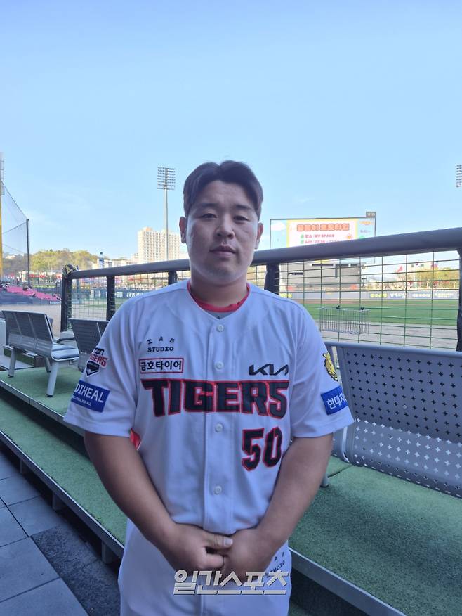 최근 1군에 데뷔해 KIA의 새로운 활력소로 자리매김하고 있는 박상준. 광주=배중현 기자