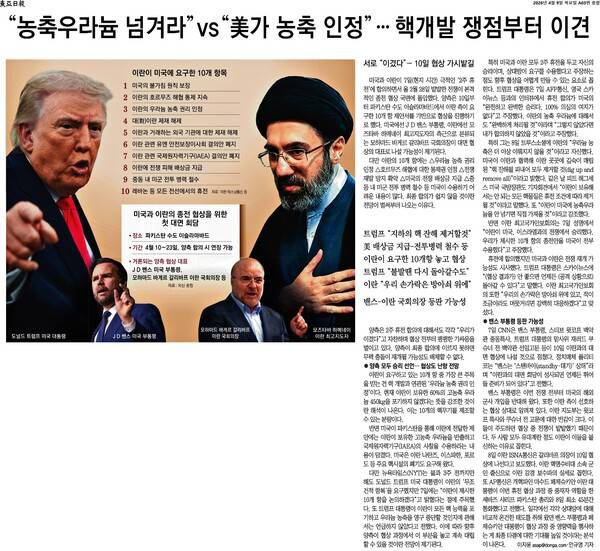 ▲4월9일자 동아일보 3면