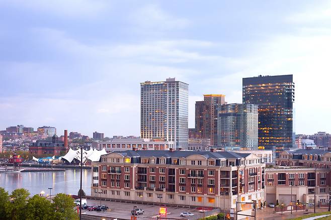 미국 볼티모어에 위치한 빌딩들. 사진제공=클립아트코리아