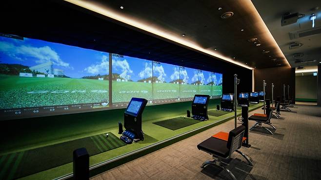 오티에르 반포 커뮤니티 시설의 골프연습장. 사진 제공=포스코이앤씨