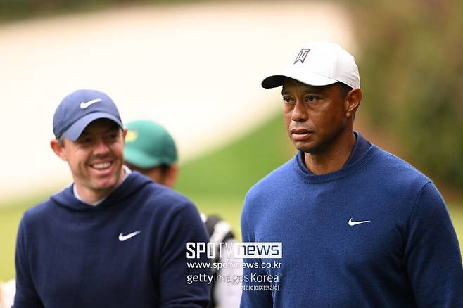 ▲ 타이거 우즈와 로리 매킬로이.