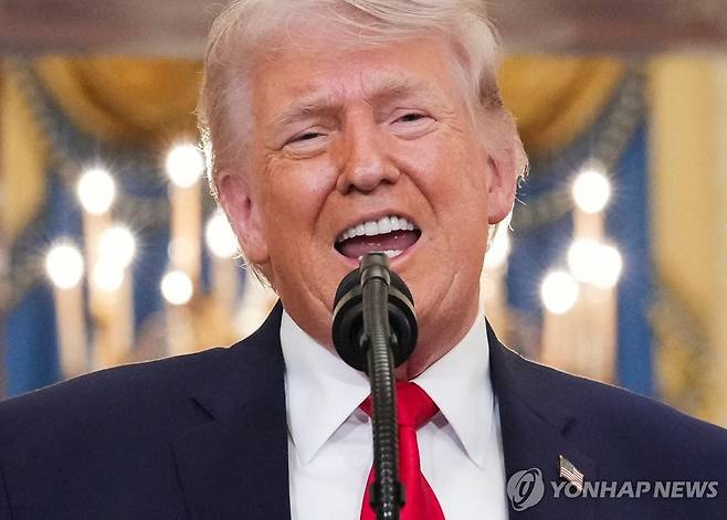 이란과의 휴전 합의를 두고 완승을 자평한 도널드 트럼프 미국 대통령 [로이터 연합뉴스. 재판매 및 DB 금지]