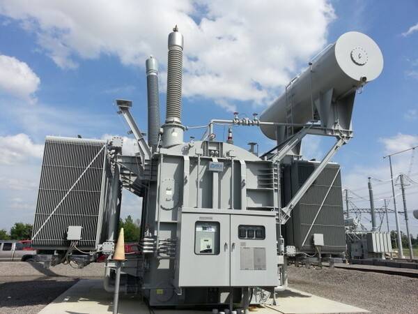 미국 송전망에 설치된 효성중공업 765kV 초고압변압기. [출처=효성중공업]
