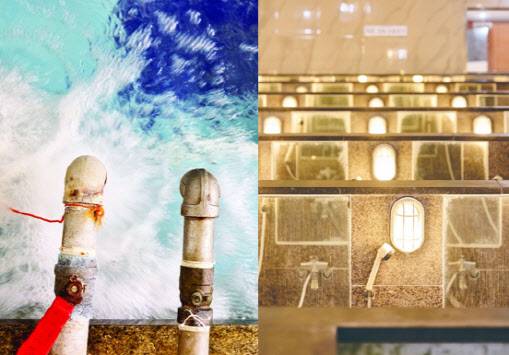 ‘목욕탕 해부학: BUSAN’ 전시물(사진=로얄앤코).