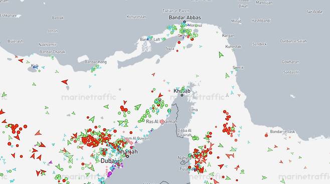 마린트래픽 갈무리.