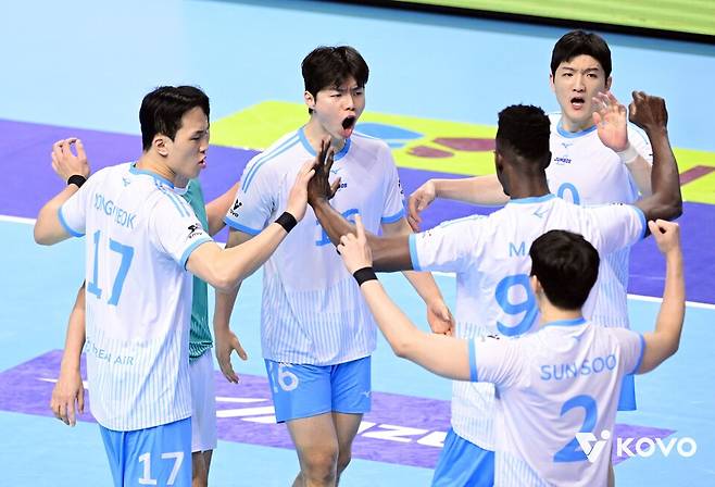 대한항공 선수단. /사진=KOVO