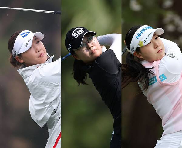 2026년 한국여자프로골프(KLPGA) 투어 iM금융오픈에 출전한 루키들 김민솔, 김가희2, 최정원 프로. 사진제공=KLPGA (사진을 무단으로 사용하지 마십시오.)