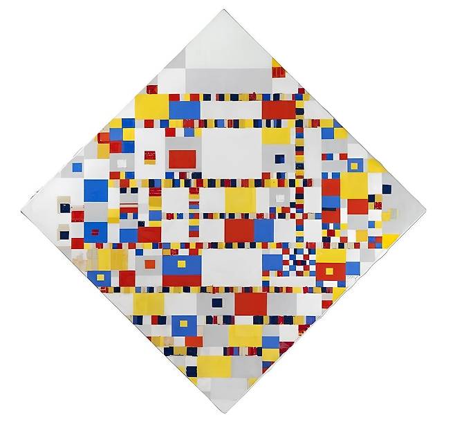 Piet Mondrian, ‘Victory Boogie Woogie’, 1942~1944.