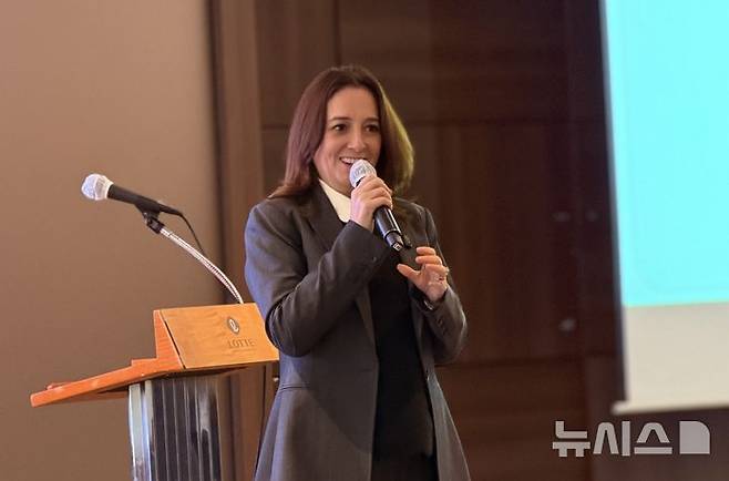 [서울=뉴시스]마리카르멘 마르티네스 멕시코 누에보레온주 관광부 장관. (사진=안경남 기자) 2026.04.10. photo@newsis.com *재판매 및 DB 금지