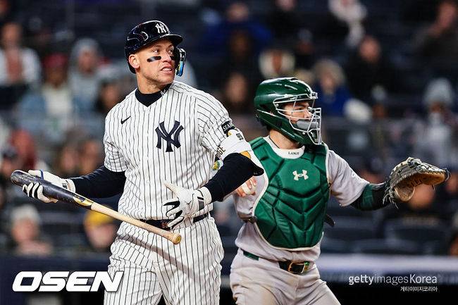 [사진] 애런 저지. ⓒGettyimages(무단전재 및 재배포 금지)