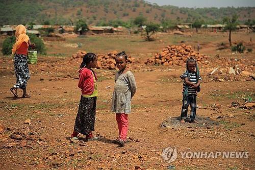 에티오피아 난민촌 아이들 [로이터 연합뉴스 자료사진. 재판매 및 DB 금지]