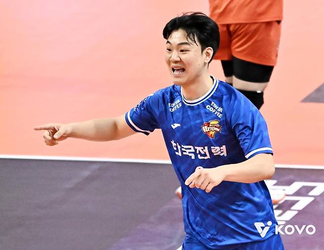 한국전력의 세터 하승우 [한국배구연맹 제공. 재판매 및 DB 금지]