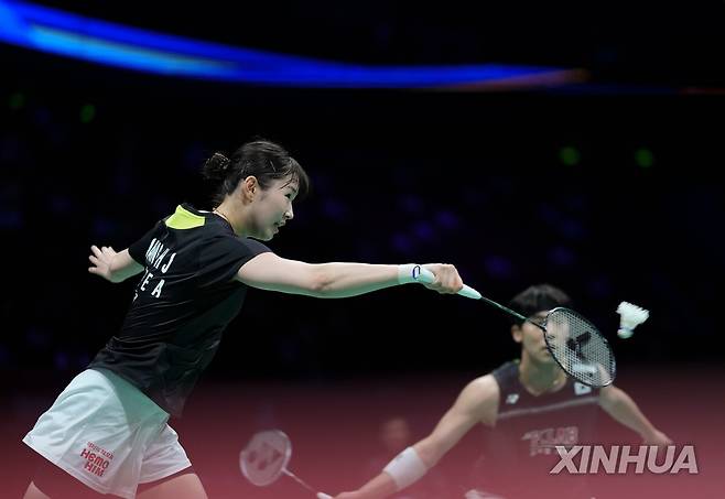 혼합복식의 장하정과 김재현 [신화통신=연합뉴스]