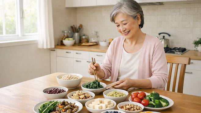 통곡물, 채소, 과일 등을 많이 섭취한 그룹은 치매 발병 위험이 낮아졌다는 연구 결과가 발표됐다｜출처: 클립아트코리아