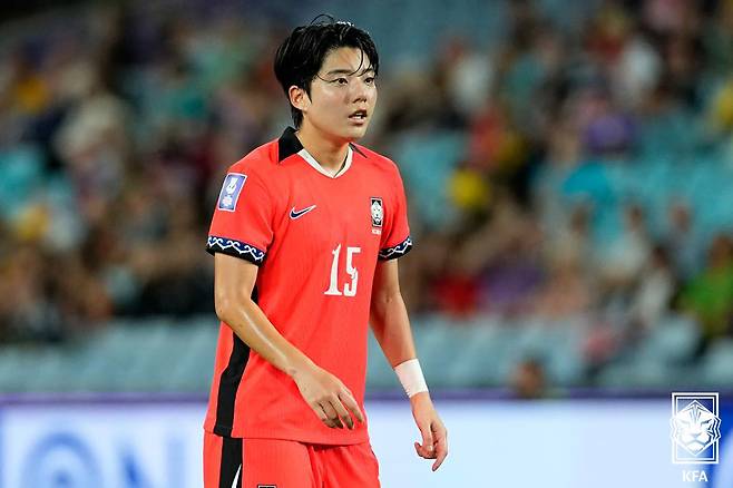 부상 회복 후 휴식차원에서 FIFA 시리즈에 참가하지 않는 전유경. (대한축구협회 제공. 재판매 및 DB 금지) ⓒ 뉴스1