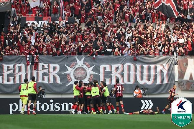 [서울=뉴시스]K리그1 서울, 전북에 극적 승리. (사진=한국프로축구연맹 제공)