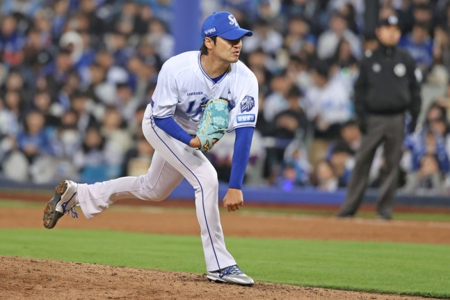 삼성 백정현이 11일 NC전에서 투구하고 있다. 삼성 제공