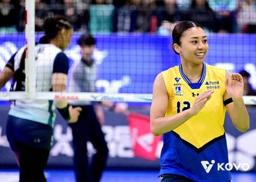 현대건설에서 뛴 아시아쿼터 선수 자스티스 [한국배구연맹 제공. 재판매 및 DB 금지]