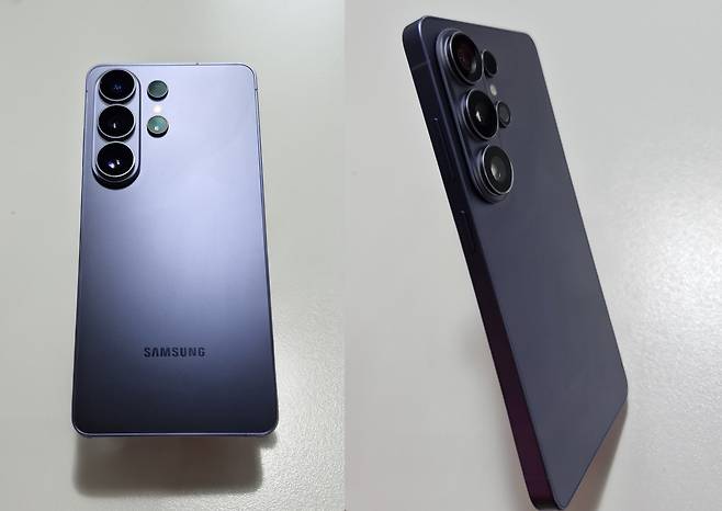 갤럭시 S26 울트라 뒷면(왼쪽)과 옆면. 손희정 기자 sonhj1220@