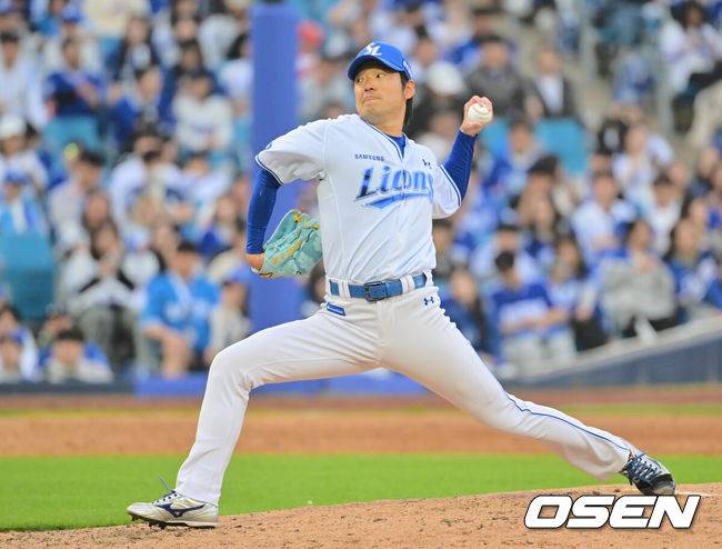 [OSEN=대구, 이석우 기자] 11일 대구삼성라이온즈파크에서 2026 신한 SOL KBO 리그 삼성 라이온즈와 NC 다이노스의 경기가 열렸다. 홈팀 삼성은 오러클린이, 방문팀 NC는 테일러가 선발 출전했다. 삼성 라이온즈 백정현이 역투하고 있다. 2026.04.11 / foto0307@osen.co.kr