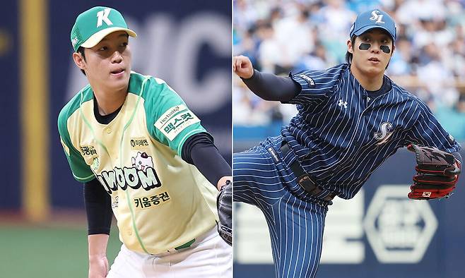 안우진(왼쪽부터), 원태인