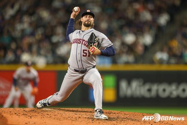 역투를 펼치고 있는 와이스. /AFPBBNews=뉴스1