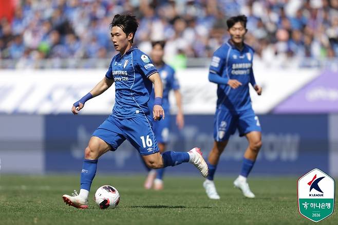 수원 삼성 미드필더 박현빈. /사진=한국프로축구연맹 제공