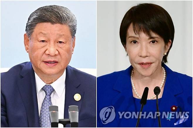 시진핑 중국 국가주석(왼쪽)과 다카이치 사나에 일본 총리 [신화·EPA=연합뉴스 자료사진. 재판매 및 DB 금지]