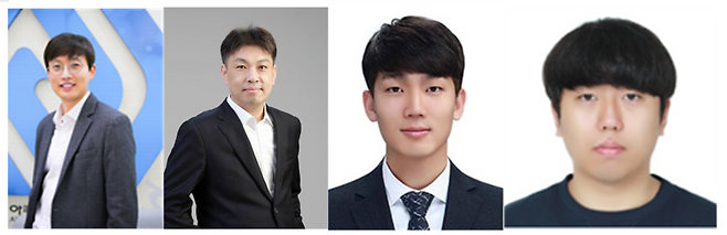 왼쪽부터 황종국·이진우·진형민 교수, 박종윤 아주대 석박사 통합과정생 <아주대학교 제공>